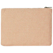 Hindbag Ema Woven Medium Zipped Pouch - Coral Pink