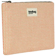 Hindbag Ema Woven Medium Zipped Pouch - Coral Pink