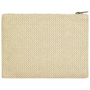 Hindbag Ema Woven Medium Zipped Pouch - Nude Beige