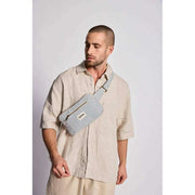 Hindbag Harry Rectangle Bum Bag - Blue Stripes