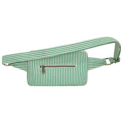 Hindbag Harry Rectangle Bum Bag - Green Stripes
