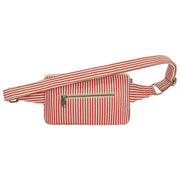 Hindbag Harry Rectangle Bum Bag - Red Stripes