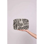 Hindbag Leon Toiletry Bag - Ecru Zebra