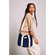 Hindbag Louise Square Crossbody Bag - Velvet Navy Blue