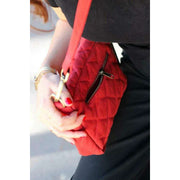 Hindbag Margault Quilted Shoulder Bag - Terracotta Red