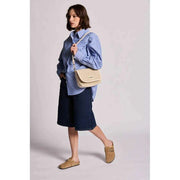 Hindbag Margault Woven Shoulder Bag - Nude Beige