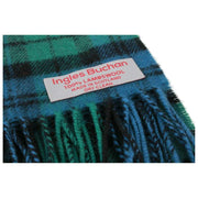 Ingles Buchan Campbell Lambswool Scarf - Blue/Green/Black