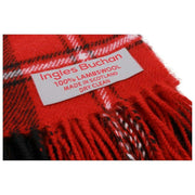 Ingles Buchan Cunningham Lambswool Scarf - Red/Black/White