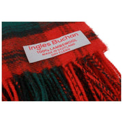 Ingles Buchan Kerr Lambswool Scarf - Red/Green/Black