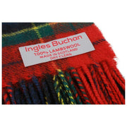 Ingles Buchan Macpherson Lambswool Scarf - Red/Green/Blue