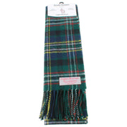 Ingles Buchan Scott Green Lambswool Scarf - Green/Blue/White