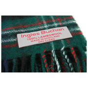 Ingles Buchan Scott Green Lambswool Scarf - Green/Blue/White