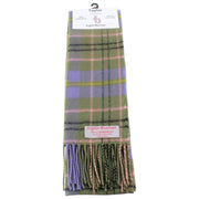 Ingles Buchan Taylor Lambswool Scarf - Green/Purple/Pink