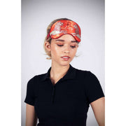 Jessica Russell Flint Leo Silk Eye Mask - Orange/Beige