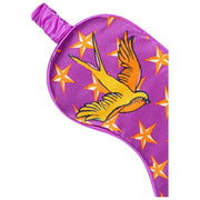 Jessica Russell Flint Lucy and the Golden Swallow Silk Eye Mask - Pink/Gold