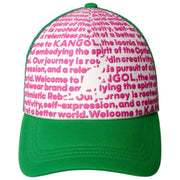 Kangol Fine Print Trucker Hat - Green