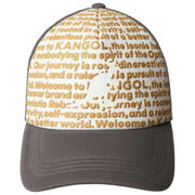 Kangol Fine Print Trucker Hat - Grey