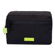 Lefrik Kei Ripstop Double Wash Bag - Black Lime