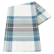 Locharron of Scotland Alba Stewart Dress Fine Merino Stole - Blue/Brown