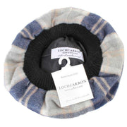 Locharron of Scotland Bannockbane Tartan Brushed Wool Tam - Blue/Navy