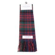Locharron of Scotland Bowhill Macdonald Clan Modern Lambswool Tartan Scarf - Blue/Green/Red