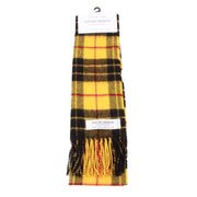 Locharron of Scotland Bowhill Macleod Dress Modern Lambswool Tartan Scarf - Yellow/Black/Red