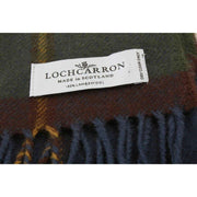 Locharron of Scotland Darwin Macleod of Harris Antique Lambswool Scarf - Blue/Dark Green