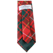 Locharron of Scotland Reiver Bruce Modern Tartan Tie - Red/Dark Green