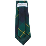 Locharron of Scotland Reiver Johnstone Modern Tartan Tie - Dark Green/Navy