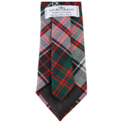 Locharron of Scotland Revier MacDonald Dress Modern Tartan Tie - White/Red/Dark Green