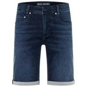MAC Jeans Jog'N Light Sweat Denim Shorts - Dark Blue Vintage Wash