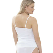 Mey Luise Lace Spaghetti Vest  - White