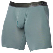 Obviously PrimeMan Boxer Brief 9inch Leg - Slate Grey