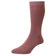 Pantherella Danvers Cotton Fil D'Ecosse Socks - Rose Pink