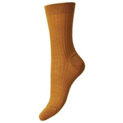 Pantherella Rose Merino Wool Socks - Old Gold