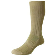 Pantherella Smithfield Hybrid City Merino Wool Socks - Light Khaki