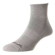 Pantherella Step Organic Cotton Sneaker Socks - Mid Grey Mix