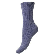 Pantherella Tabitha Cashmere Socks - Denim Chine Blue