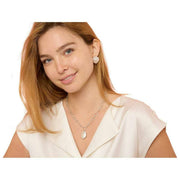 Pearls of the Orient Keishi Pearl Pendant Chunky Chain Necklace - Silver/White