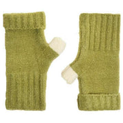 Powder Cassia Wrist Warmers - Sage Green