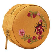 Powder Ladybird Mini Round Jewellery Box - Mustard Yellow