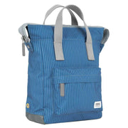 Roka Bantry B Medium Recycled Canvas Backpack - Medium Wash Denim Blue