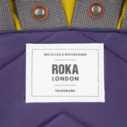 Roka Bantry B Small Creative Waste Colour Block Recycled Nylon Backpack - Pink/Purple/Blue