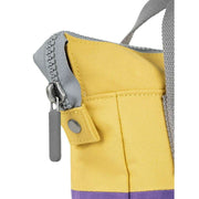 Roka Bantry B Small Creative Waste Two Tone Recycled Canvas Backpack - Imperial Purple/Bamboo Yellow