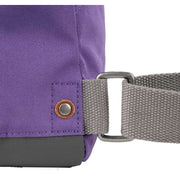 Roka Bantry B Small Creative Waste Two Tone Recycled Canvas Backpack - Imperial Purple/Orange Rooibos