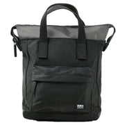 Roka Bantry B Small Creative Waste Two Tone Recycled Nylon Backpack - Black/Graphite Grey