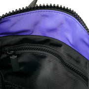 Roka Bantry B Small Creative Waste Two Tone Recycled Nylon Backpack - Black/Simple Purple