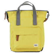 Roka Bantry B Small Sustainable Canvas Backpack - Custard Yellow