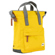 Roka Bantry B Small Sustainable Nylon Backpack - Mustard Yellow