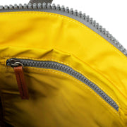 Roka Bantry B Small Sustainable Nylon Backpack - Mustard Yellow